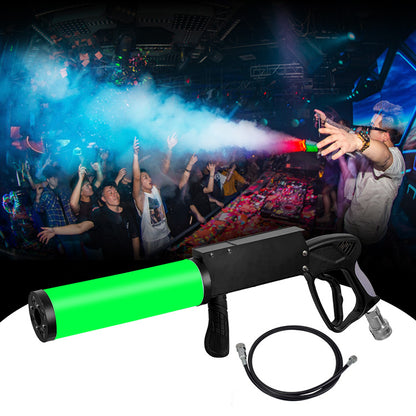 DJ Equipment DMX Co2 Jet Spray Machine RGB LED Co2 Smoke Fog DJ Gun