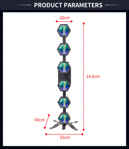 Hexaline P2 6x100W RGB DMX LED Retro Light