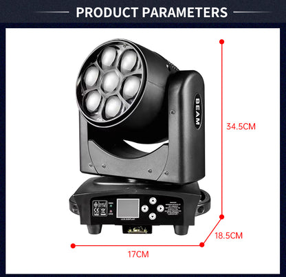 Mini Bee Eye 7x40w RGBW 4in1 DMX Zoom LED Wash Moving Head Light