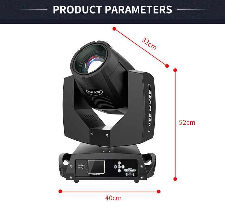 230W DMX512 Sharpy Beam 230 7r Moving Head Light