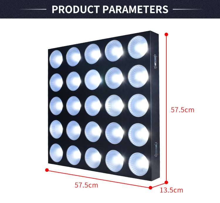 25x10W RGBW 4in1 DMX Blinder Background 5x5 LED Matrix Light