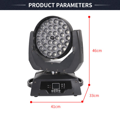 36pcs DMX512 Zoom Wash LED Moving Head Light