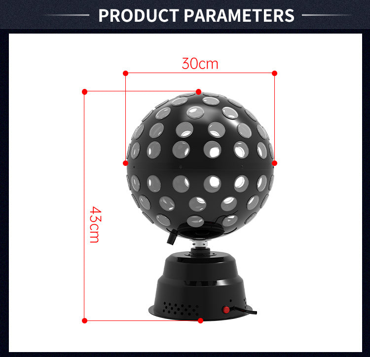 9 Color Rotating DMX Strobe Effect Magic Ball LED Beam Light