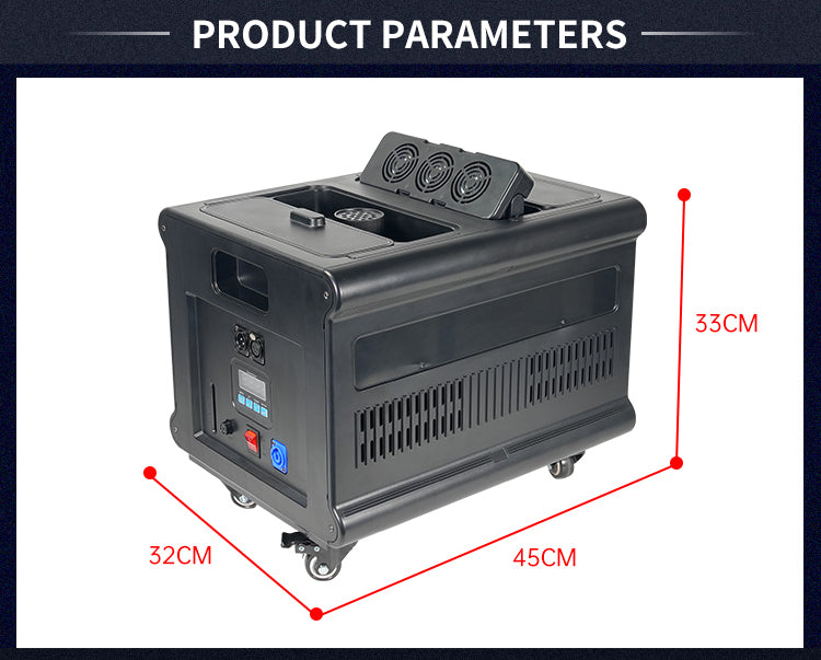 Stage Effect 600W DMX Double Outlet Haze Fog Smoke Hazer Machine