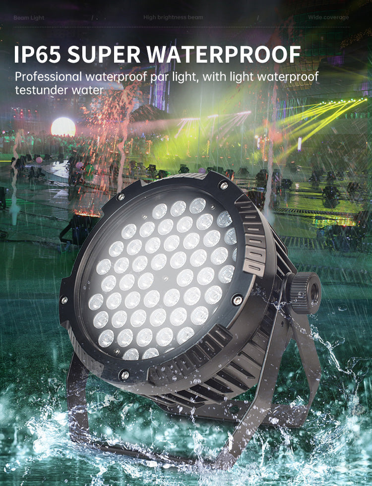 Outdoor Stage 54pcs RGB 3in1 DMX512 Waterproof IP65 LED Par Can light