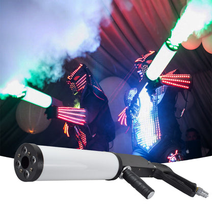 DJ Equipment DMX Co2 Jet Spray Machine RGB LED Co2 Smoke Fog DJ Gun