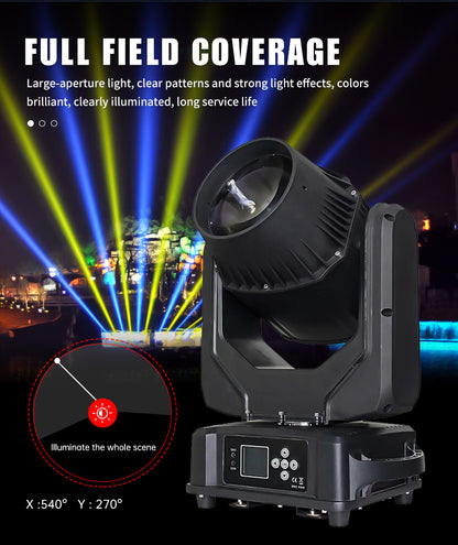 Outdoor Waterproof IP65 200W DMX512 LED Beam Moving Head Light