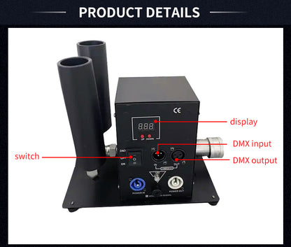 Double Twin Dual Head Tubo Power Stage Co2 Jet Machine