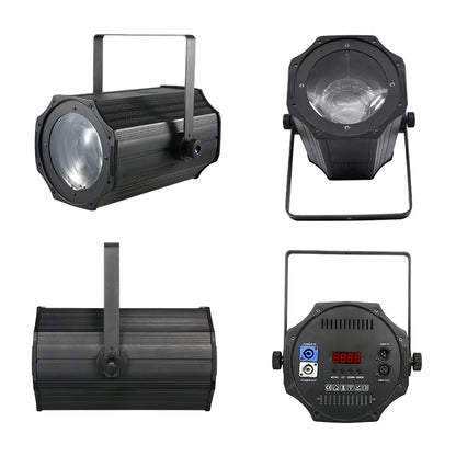 200W DMX512 Zoom Cob Surface Par LED Blinder Light Spotlight