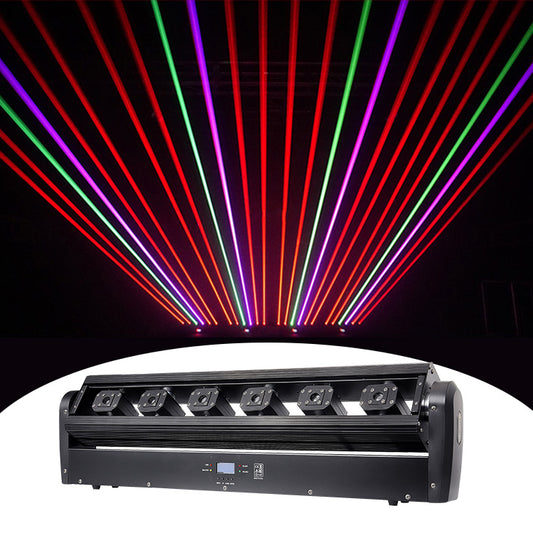 6 Eyes DMX RGB Full Color Moving Head Laser Light