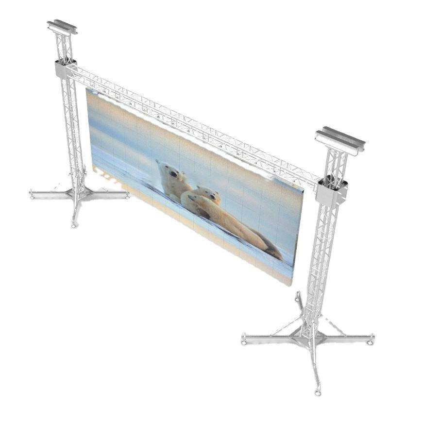 Custom LED Screen Wall Ground Support Aluminum Truss