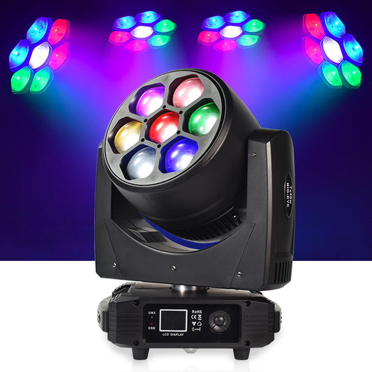 Bee Eye 7*40w RGBW 4in1 DMX512 LED Wash Zoom Moving Head Light