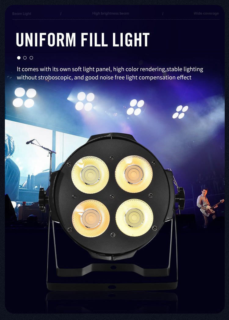 4 Eyes 200W DMX COB Blinder LED Spot Par Light