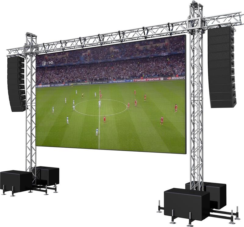 Custom LED Screen Wall Ground Support Aluminum Truss