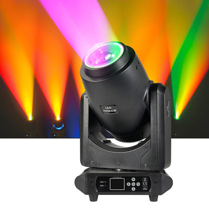 200W DMX Beam Spot Wash 3 in1 CMY CTO Zoom LED Moving Head Light with Halo Aperture For Stage dj Bar Disco