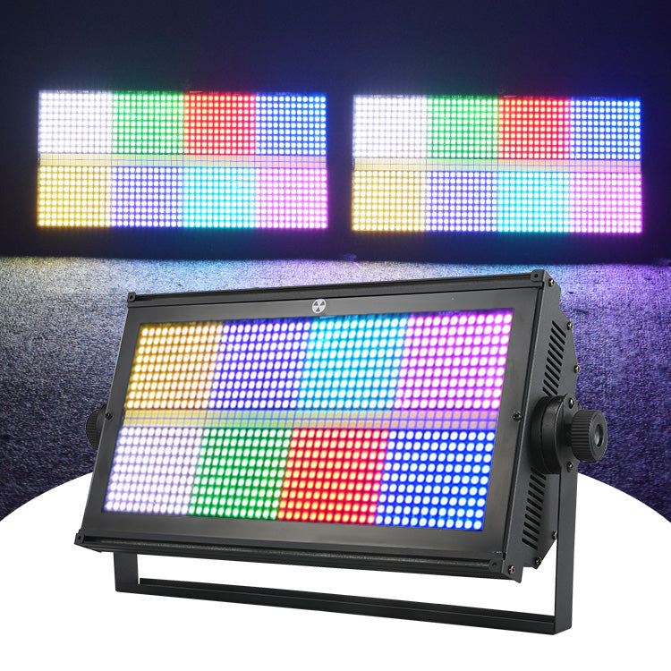 8+8 Segment 1000W 960pcs RGB 3in1 DMX 512 Flash LED Strobe Wash Light