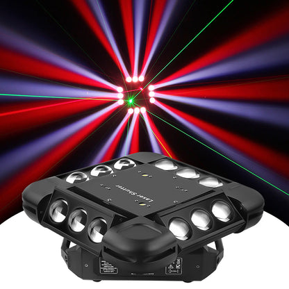 12x10W RGBW DMX Beam Laser LED Moving Head Effect Light For Bar dj club Disco