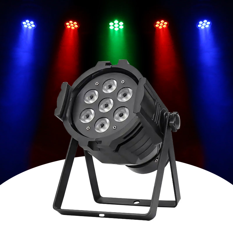 dj Light 7*10W DMX 512 RGBW 4in1 LED Par Can Light for Wedding Disco Stage