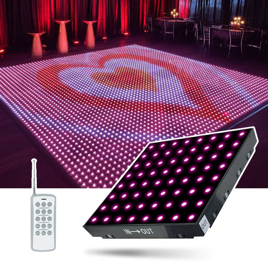 Wireless DMX Remote Control Magnet Digital Pixel LED Dance Floor Tile Danc LED Floor