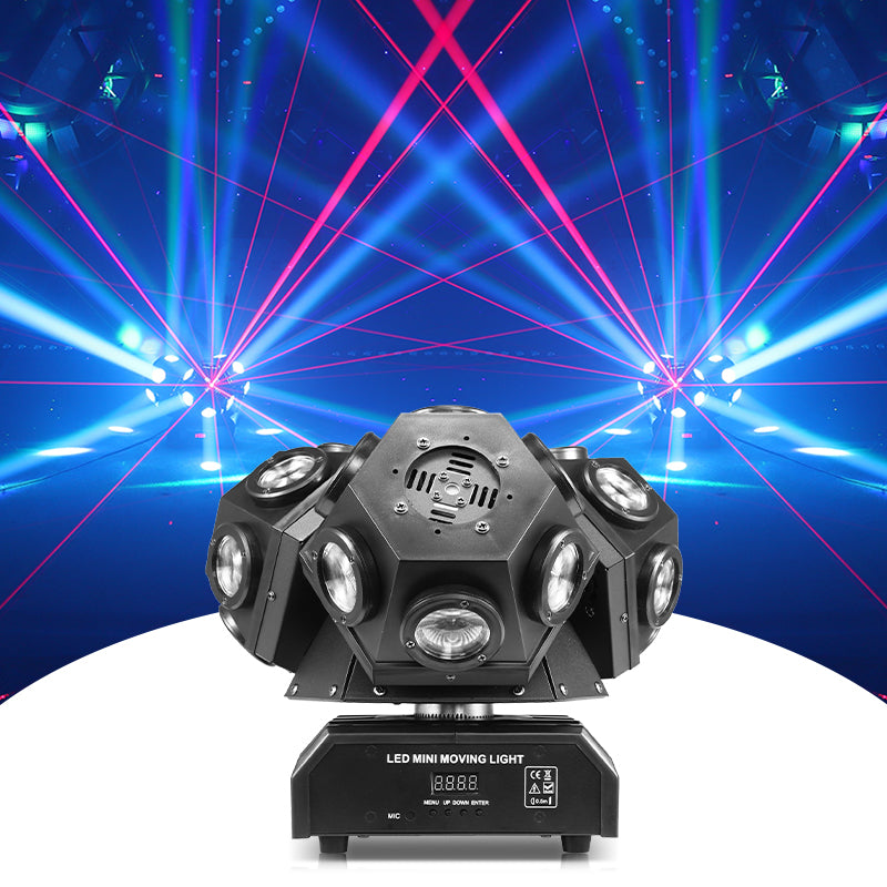 3 Heads RGBW DMX512 LED Beam Moving Head Laser Light