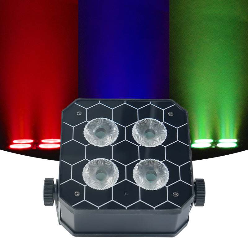 4x18W RGBWA+UV 6in1 4*18W DMX Wireless Battery LED Uplight Par Light for Wedding Party Decoration