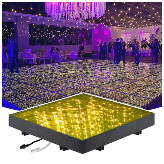 China Wholesale Multi Color Wired Wireless RGB Starry LED Dance Floor Light for Bar Nightclub Party