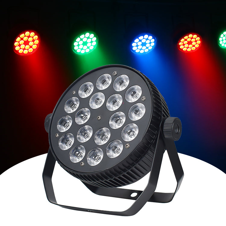 18x18w RGBWA UV 6in1 DMX512 Flat Slim LED Par Can light