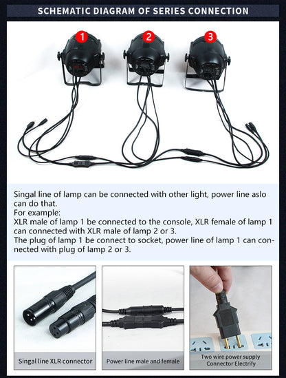 24x10W RGBW 4in1 DMX512 LED Par Can light