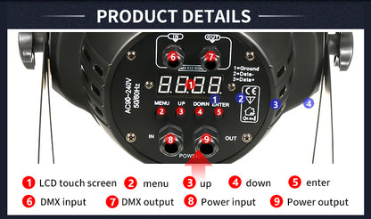 24x10W RGBW 4in1 DMX512 LED Par Can light