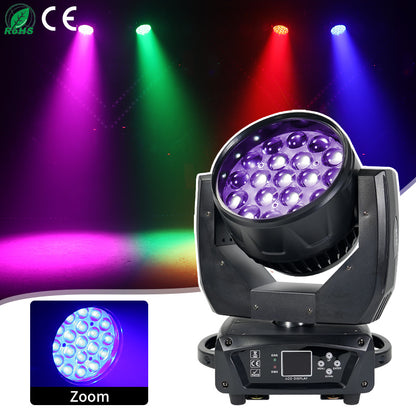 Wholesale Price 19x15w 19 15 19*15 RGBW 4in1 Zoom Wash LED Moving Head Light for Bar dj Night Club Disco