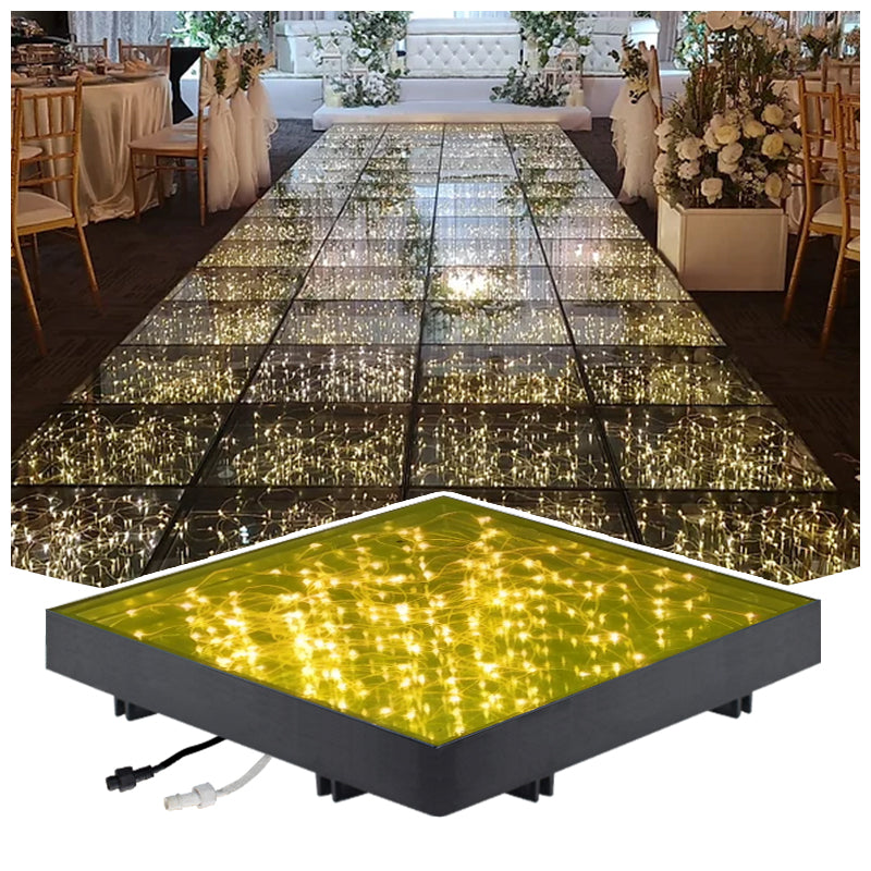 China Wholesale Multi Color Wired Wireless RGB Starry LED Dance Floor Light for Bar Nightclub Party