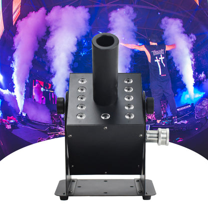 Stage Effect DJ Club Smoke Fog Spray Cryo Cannon DMX LED 12x3W RGB 3in1 Column Co2 Jet Machine