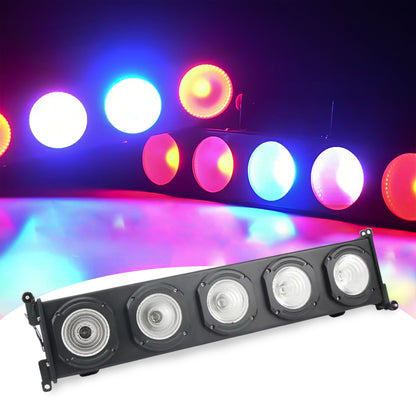 Outdoor Waterproof IP65 DMX 5x20W 5in1 RGBWA Blinder LED Matrix Light for Stage Landscape