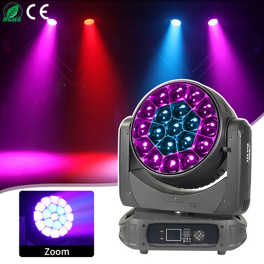 19x40 RGBW 4in1 19x40W B-Eyes Big Bee Eye Beam Zoom Wash LED Moving Head Light for Bar Stage