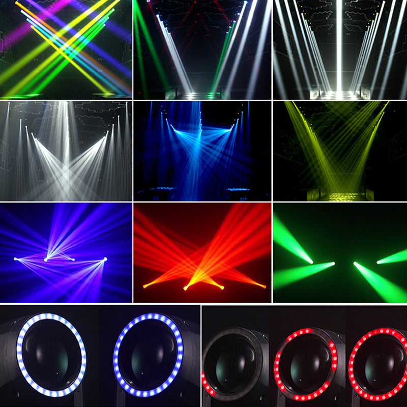 Activated dj Disco Stage Light 150W DMX 150 Watt Moving Head LED Beam Lights with Halo Ring Aperture