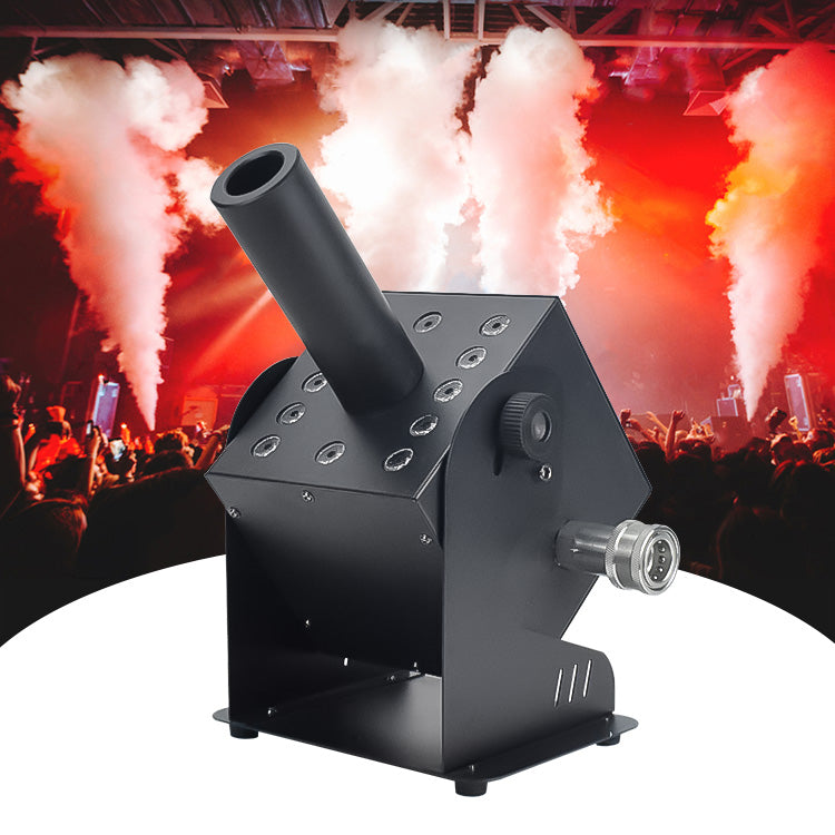 Stage Effect DJ Club Smoke Fog Spray Cryo Cannon DMX LED 12x3W RGB 3in1 Column Co2 Jet Machine