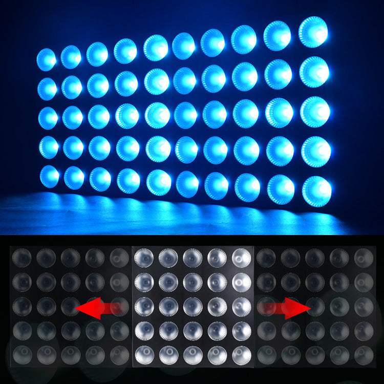 25x10W RGBW 4in1 DMX Blinder Background 5x5 LED Matrix Light