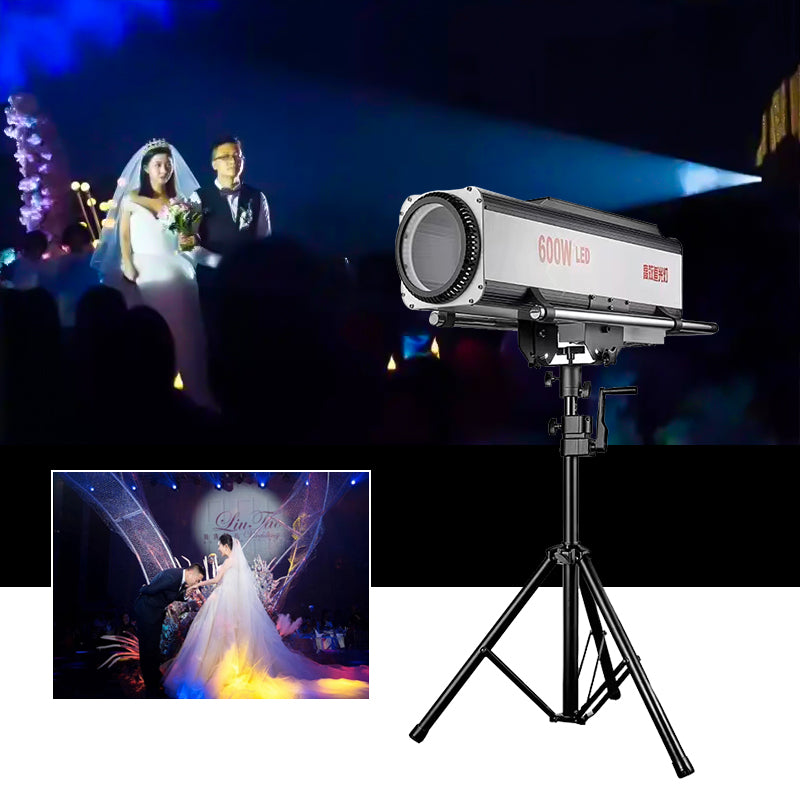 600W High Power DMX512 Focus Spotlight LED Follow Spot Light for Wedding Stage Show