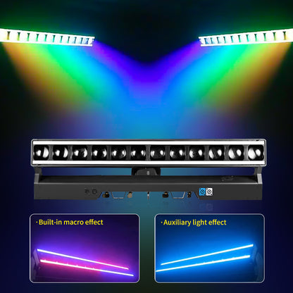 10x60W RGBW 4in1 DMX Beam Bar Zoom Wash Halo LED Moving Head Light for Stage Disco Night Club