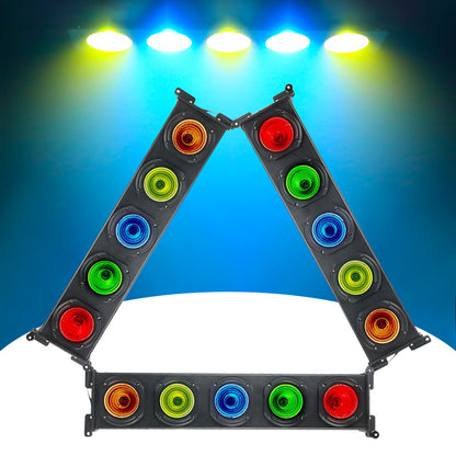 Outdoor Waterproof IP65 DMX 5x20W 5in1 RGBWA Blinder LED Matrix Light for Stage Landscape