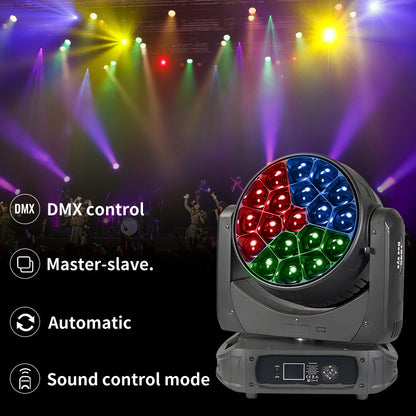 19x40 RGBW 4in1 19x40W B-Eyes Big Bee Eye Beam Zoom Wash LED Moving Head Light for Bar Stage