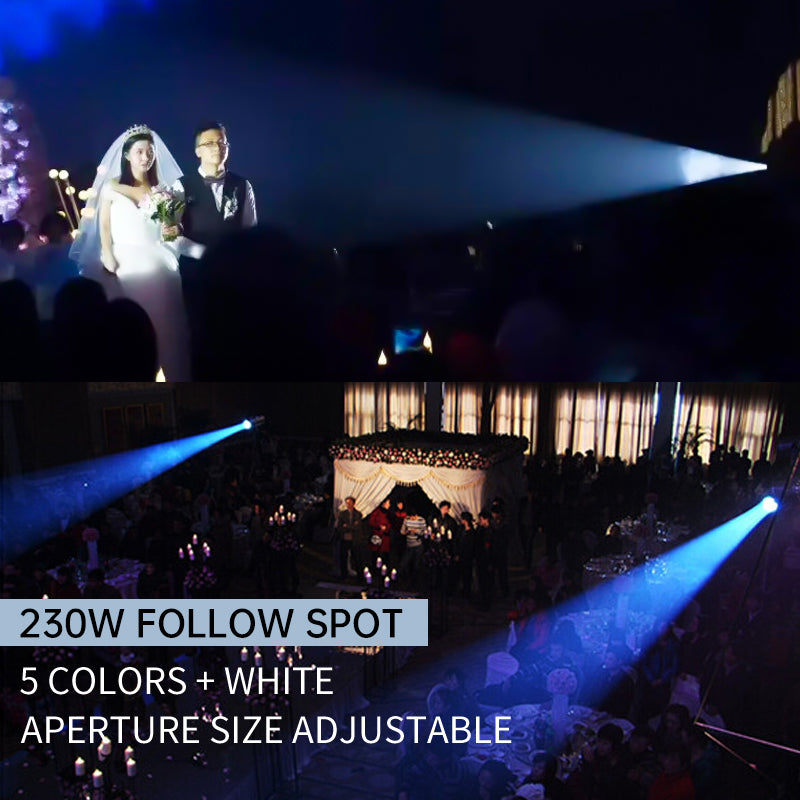 230W DMX Profile Projection LED Follow Spot Light for Wedding Concert Theater