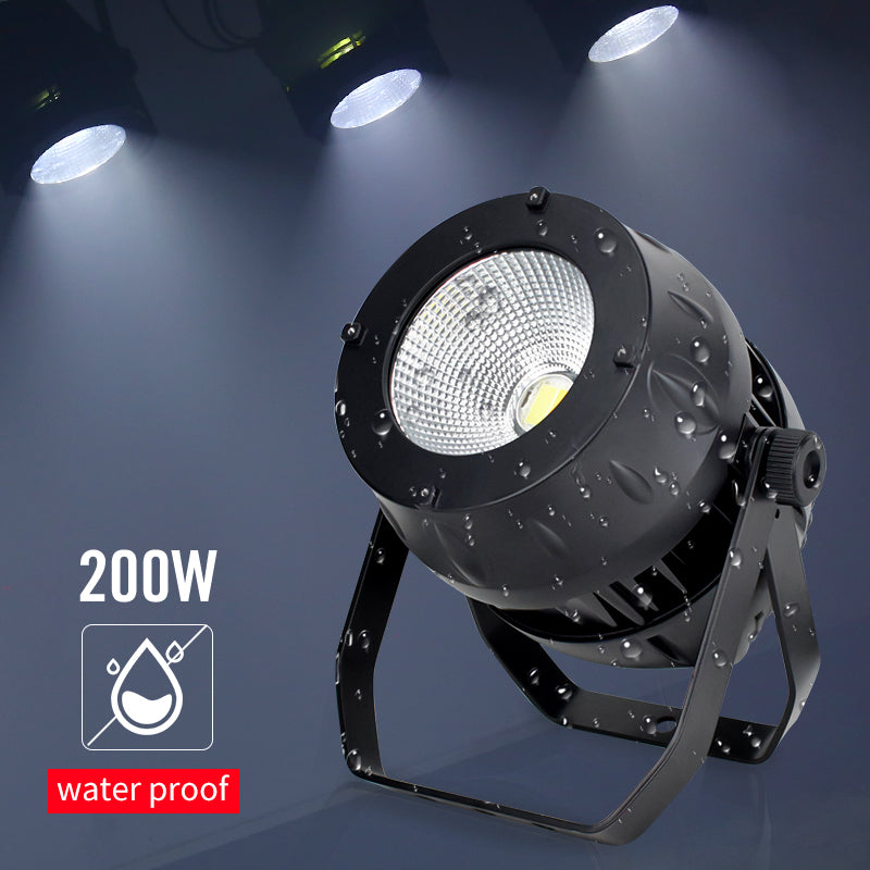 Outdoor Waterproof Ip65 200W Warm Cool White Surface Cob LED Par Light For Stage Event