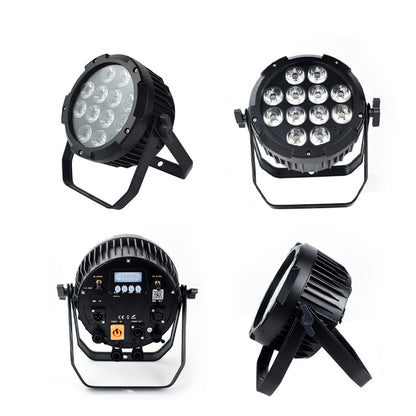 Waterproof Outdoor IP65 12x18W RGBWA UV 6in1 Battery Wireless Wifi DMX LED Par Light Uplight