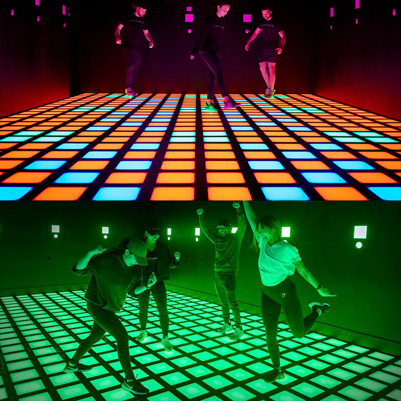 Factory Supply 30x30cm Wired Interactive RGB Activate Game LED Dance Floor for Kid Games