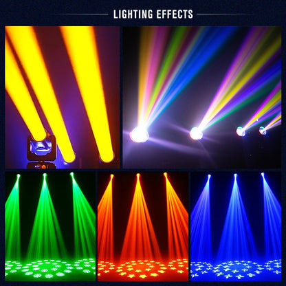 Professional dj Bar Disco Party Stage Lights 200W DMX LED Beam Moving Head Light with Halo Ring