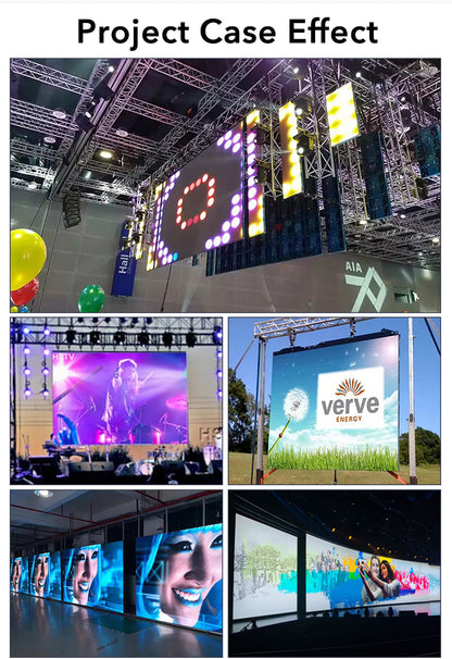 Indoor Portable Rental Small 500x500mm Pixel Pitch P1.95 P2.6 P2.84 P2.97 P3.91 P4.81 LED Stage Screen Display