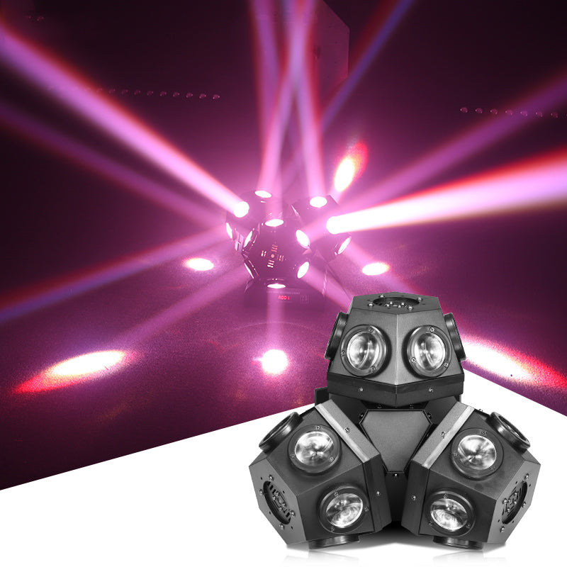 3 Heads RGBW DMX512 LED Beam Moving Head Laser Light