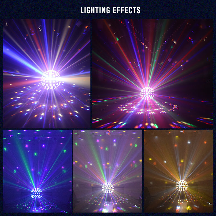 9 Color Rotating DMX Strobe Effect Magic Ball LED Beam Light