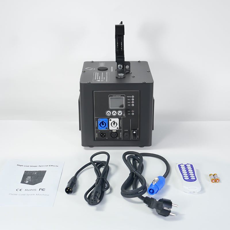 750W DMX Wireless Remote Control Sparkler Cold Spark Machine